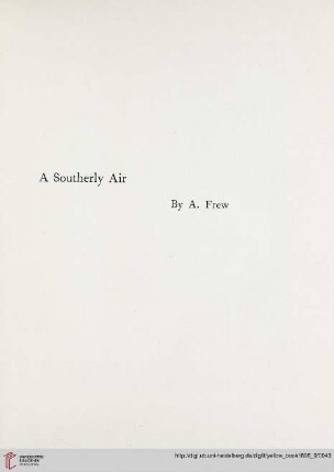 Plate: A southerly air, by A. Few