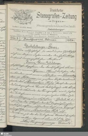 1894. No. 5. Februar
