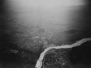 Die Isar beim Austritt aus dem Gebirge bei Bad Tölz