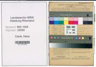 Entnazifizierung Hans Carré , geb. 20.11.1899 (Buchhalter)