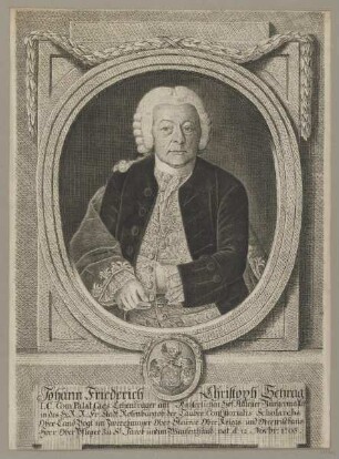 Bildnis des Johann Friederich Christoph Schrag