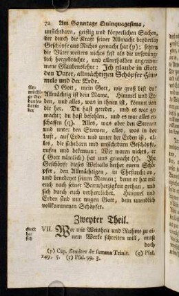 72-87, Zweyter Theil