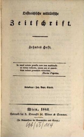 Oestreichische militärische Zeitschrift. 1842, 10/12