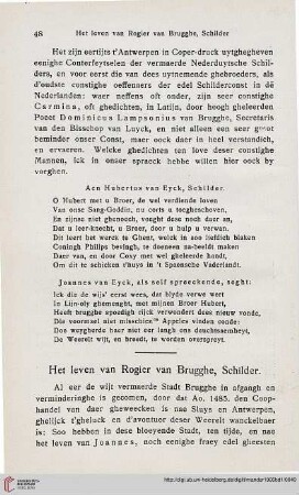Het leven van Rogier van Brugghe, Schilder