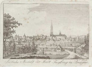 Südliche Ansicht der Stadt Freyburg im Breisgau