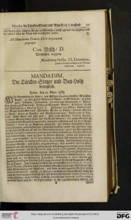 Mandatum