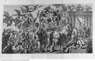 Raccolta de' quadri ... posseduti da S.A.R. Pietro Leopoldo, Florenz 1778, Tafel 84: Heinrich IV. hält Einzug in Paris
