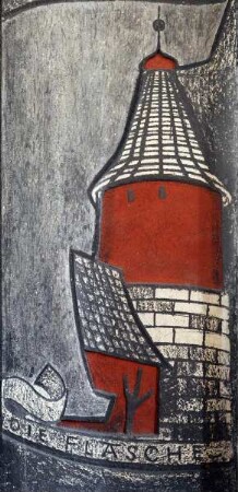 Altenburger Wappen und Vedutendarstellungen — Rundturm in der Junkerei, sogenannte Flasche