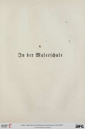 4. In der Malerschule