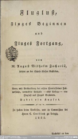 Fluglust, Fluges Beginnen und Fluges Fortgang