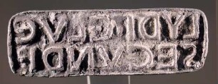 Stempel mit lateinischer Inschrift LYDI.C.LVC / SECVNDI