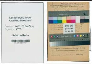 Entnazifizierung Wilhelm Nebel , geb. 25.04.1893 (Schlosser)