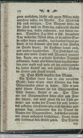 78. Das Kleid machte den Mann