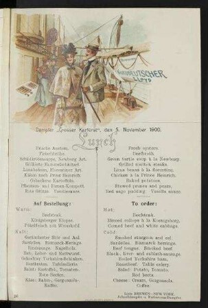 Lunch auf der "Grosser Kurfürst"