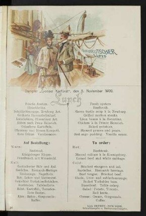 Lunch auf der "Grosser Kurfürst"