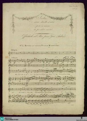 2: No. 2 Rondo : Felice chi vi mira