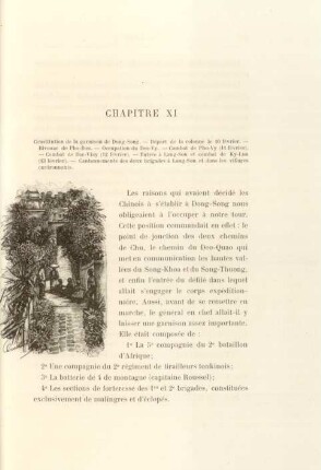 Chapitre XI. Constitution de la garnison de Dong-Song ...