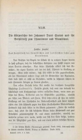 561-588 Die Körperlehre des Johannes Duns Scotus und ihr Verhältniß zum Thomismus und Atomismus : Fortsetzung