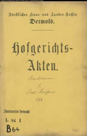 Barkhausen, Kaufmann und Senator zu Detmold gegen Hofagenten und Schutzjuden Joel Herford - Cambium (Wechsel), Zinsen und Prozesskosten