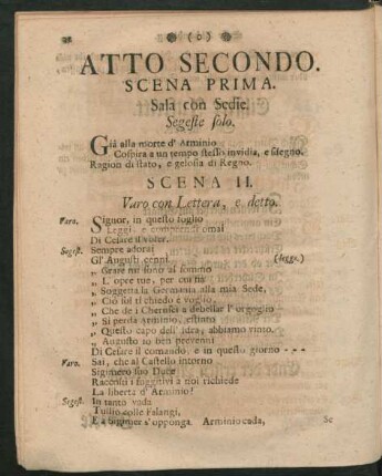 Atto secondo. Zweyte Abhandlung