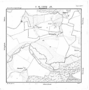 Kartenblatt SO LXXXI 43 Stand 1825