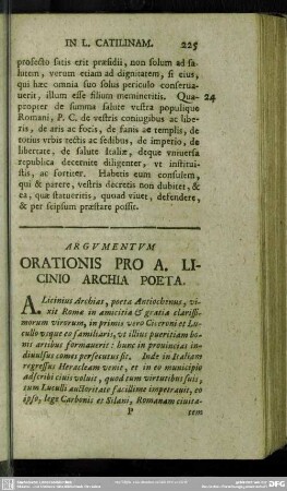 [Oratio Pro A. Licinio Archia Poeta]