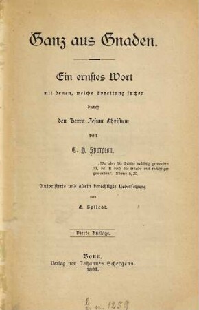 Ganz aus Gnaden
