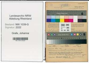 Entnazifizierung Johanna Grafe , geb. 11.04.1894 ()