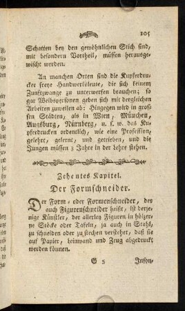 105-118, 10. Kap. Der Formschneider.
