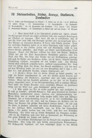 70 Steinarbeiten, Steine, Kreuze, Stationen, Denkmäler