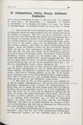 70 Steinarbeiten, Steine, Kreuze, Stationen, Denkmäler