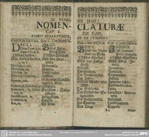 Cap. I. De Deo, Rebus Coelestibus, Et De Tempore