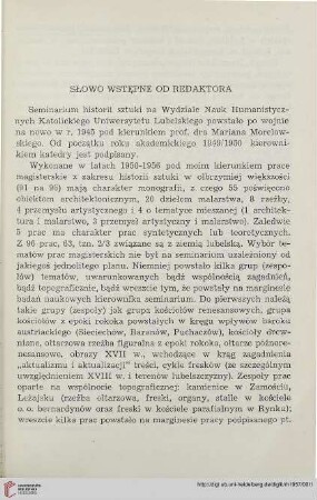 Słowo wstępne od redaktora