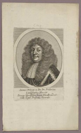 Bildnis des Fridericus II., Landgraf von Hessen-Homburg