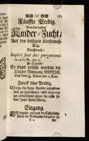 163-165, Vorspruch; Zu Teutsch; Zweck; Eingang