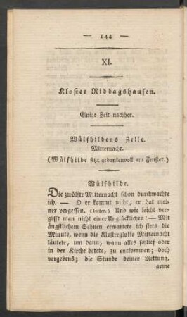 XI. Kloster Riddagshausen. Einige Zeit nachher