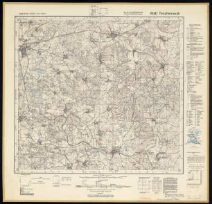 Messtischblatt 6140 : Tirschenreuth, 1942 : Messtischblatt 6140 : Tirschenreuth. - Aufn. 1924, hrsg. 1928, Erkund. 1937/1939, bericht. 1938/1941, Ausg. 1942. - [Berlin] : Reichsamt für Landesaufnahme, 1942. - 1 Kt. : mehrfarbig
