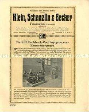 Hochdruck-Zentrifugalpumpe als Kesselspeisepumpe