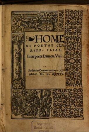 Homeri Poetae Clariss. Ilias