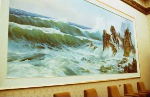 Wandgemälde mit einem Seestück