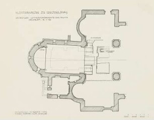 Wechselburg, Klosterkirche: Grabungen, Lettnerfundamente und Krypta - Deckblatt