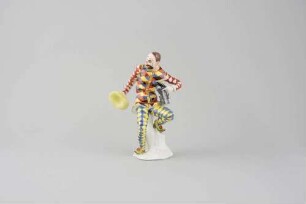 Plastik: Harlekin mit Kanne