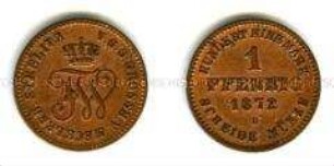 Mecklenburg-Strelitz, 1 Pfennig