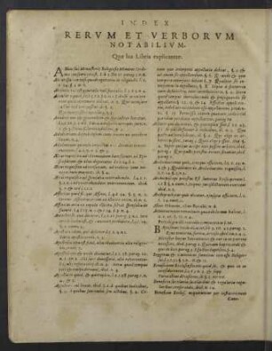 Index rerum et verborum notabilium.