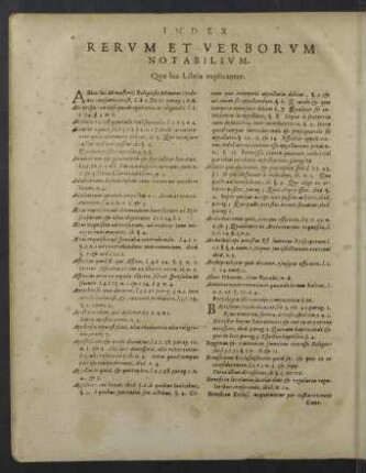 Index rerum et verborum notabilium.