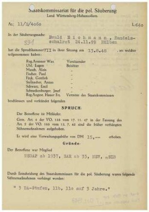 Eichmann, Ewald