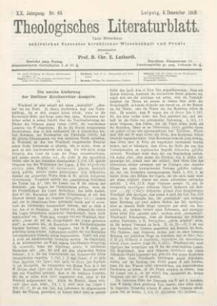 577-581 Die zweite Lieferung der Berliner Kirchenväter-Ausgabe