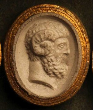 Profilkopf des Jupiter Ammon (Daktyliothek, Erstes Mythologisches Tausend)