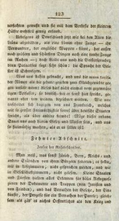 Zehnter Abschnitt
