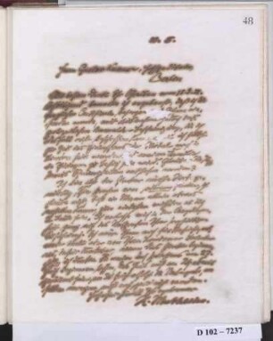 Schreiben an Gustav Knauer (Brief)
